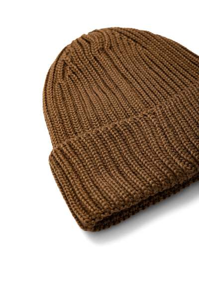 Extra Fine Merino Wool Goggle Beanie - Toffee