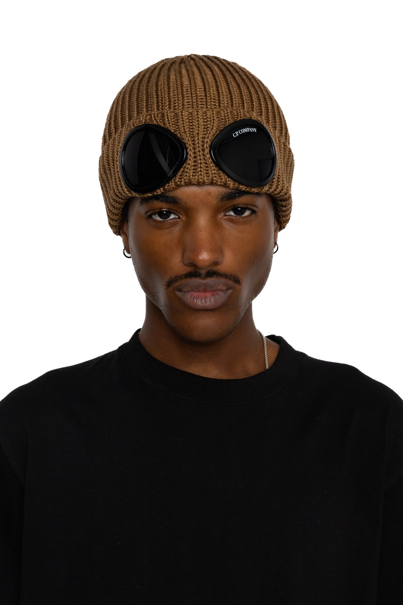 Extra Fine Merino Wool Goggle Beanie - Toffee