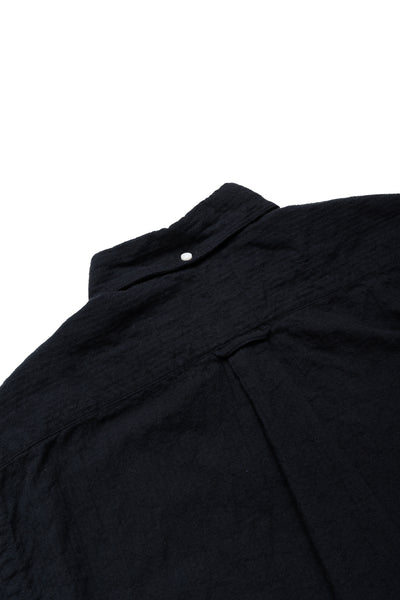 L/S BD Shirt Brushed Winter Sheersucker - Black