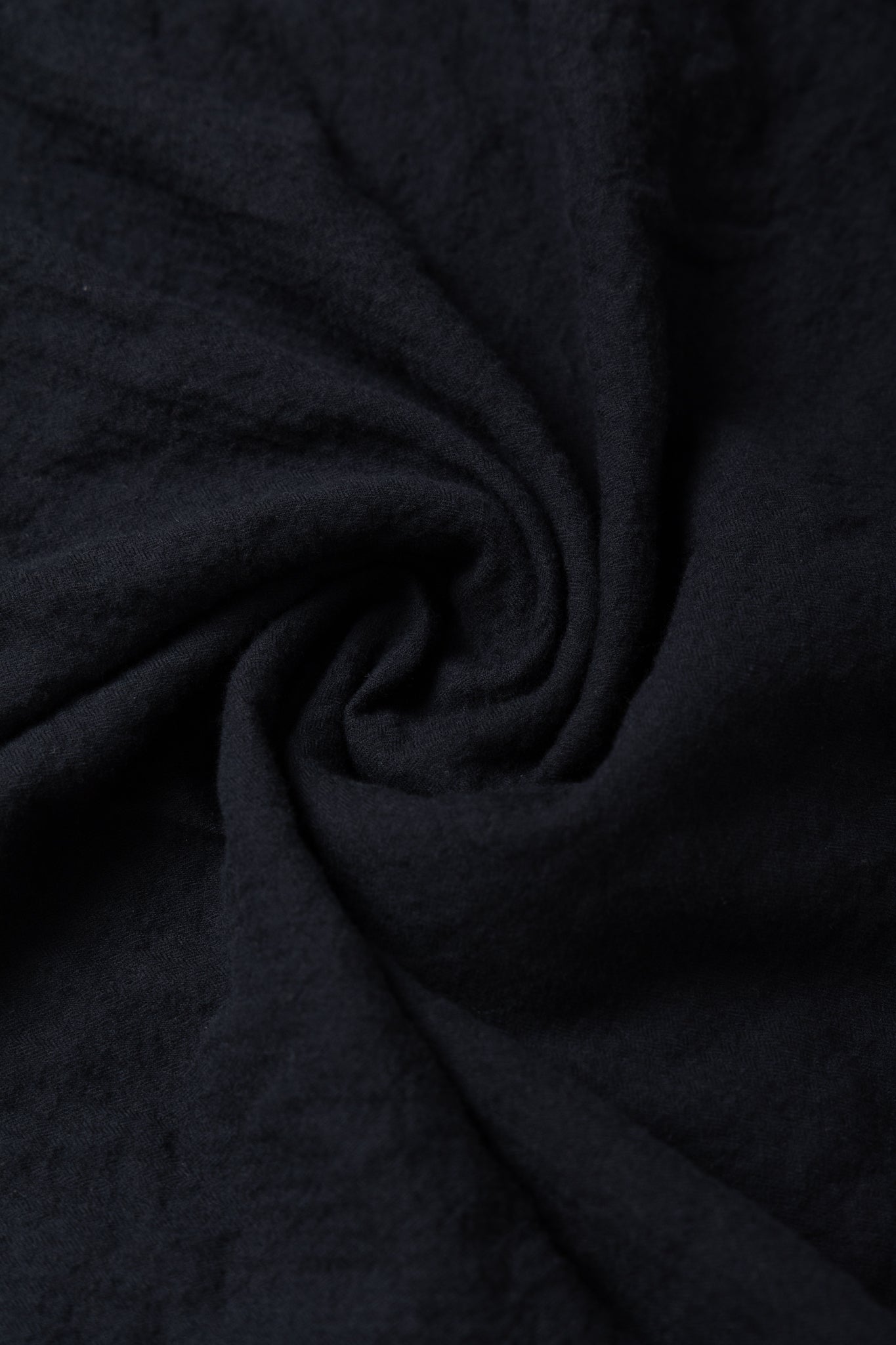 L/S BD Shirt Brushed Winter Sheersucker - Black