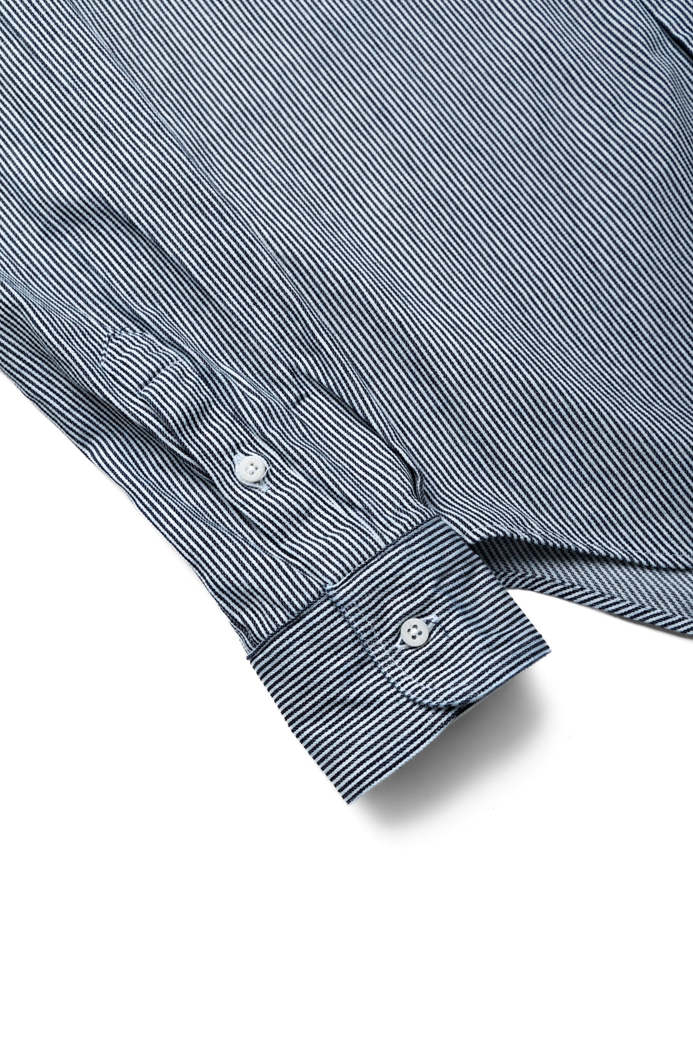 L/S 2 Pocket Work Shirt - Railroad Stripe Denim