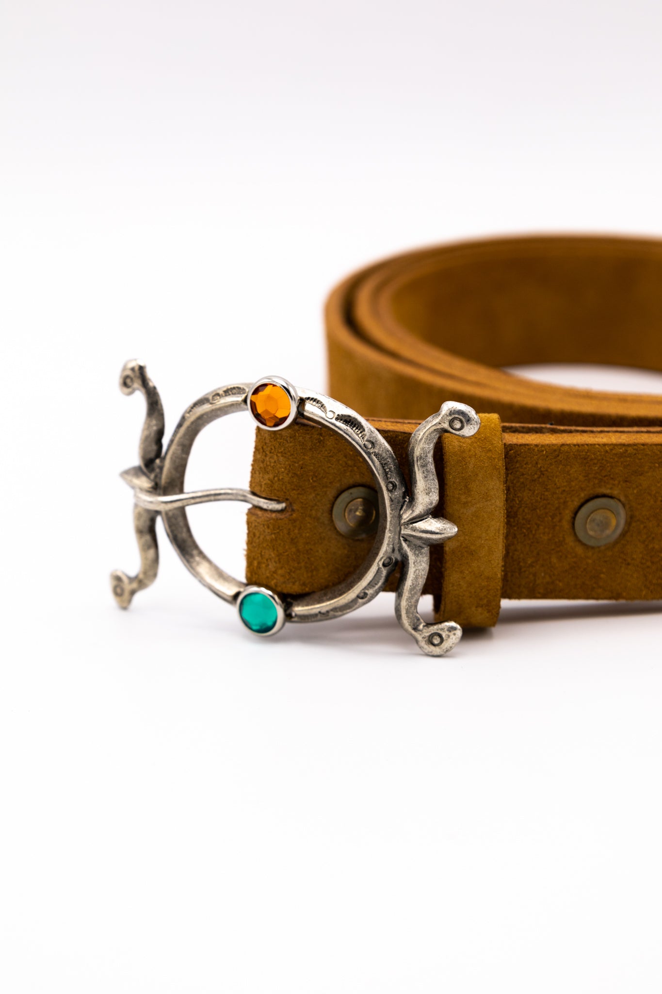 Suede NEPTUNE DISCO Buckle Belt (Super Long)