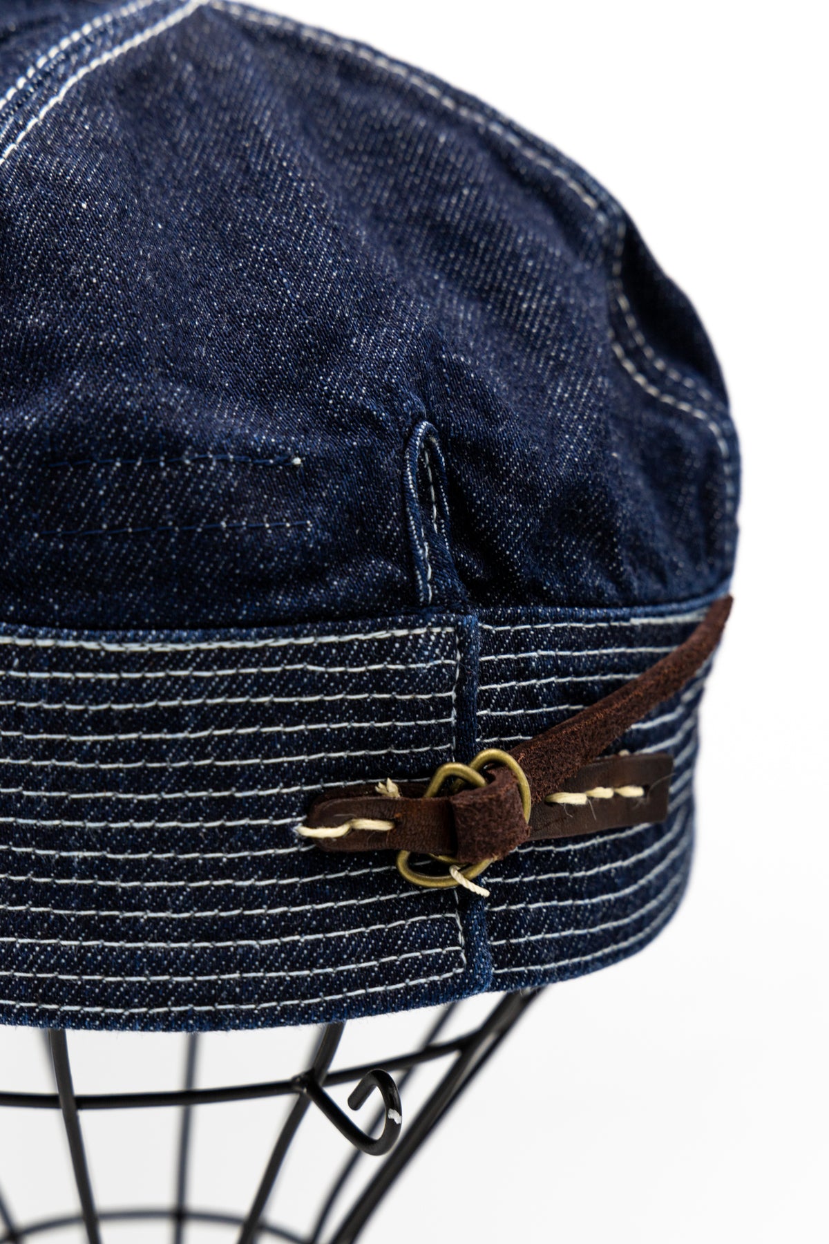 11.5oz Denim THE OLD MAN AND THE SEA Cap - Dark Indigo