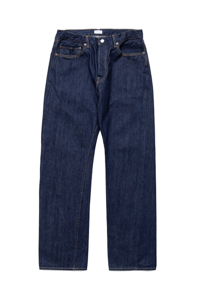 CIOTA Straight 5 Pocket Pants - Rope Dyed Natural Indigo (Front)