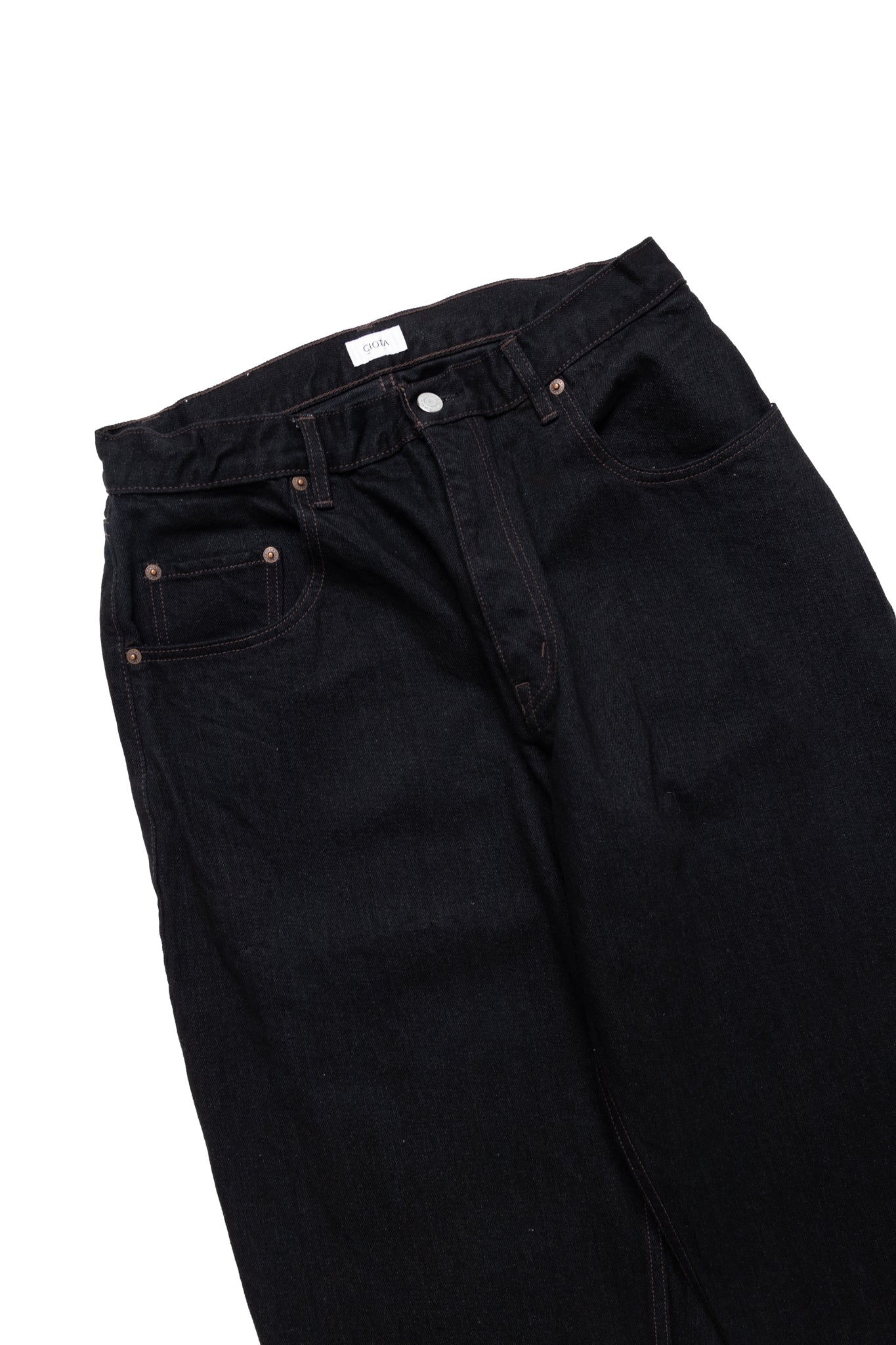 CIOTA Baggy 5 Pocket Pants - Black (Alternate Front View)