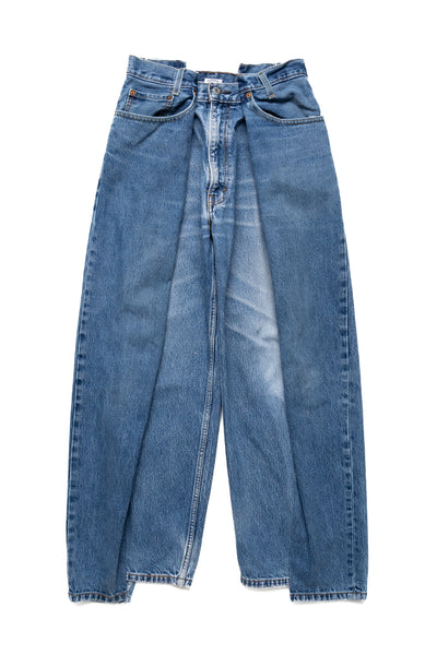 4 Tuck Jeans Blue - S (1)