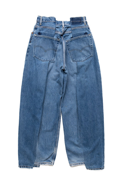 4 Tuck Jeans Blue - S (1)