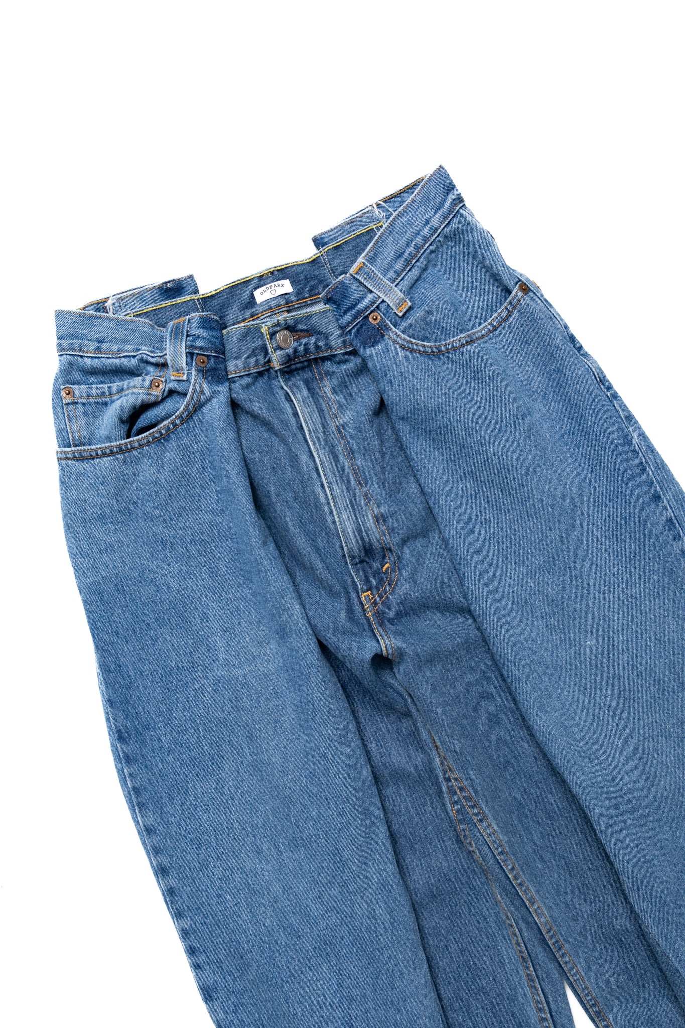 4 Tuck Jeans Blue - M (1)