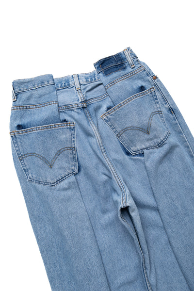 4 Tuck Jeans Blue - M (2)