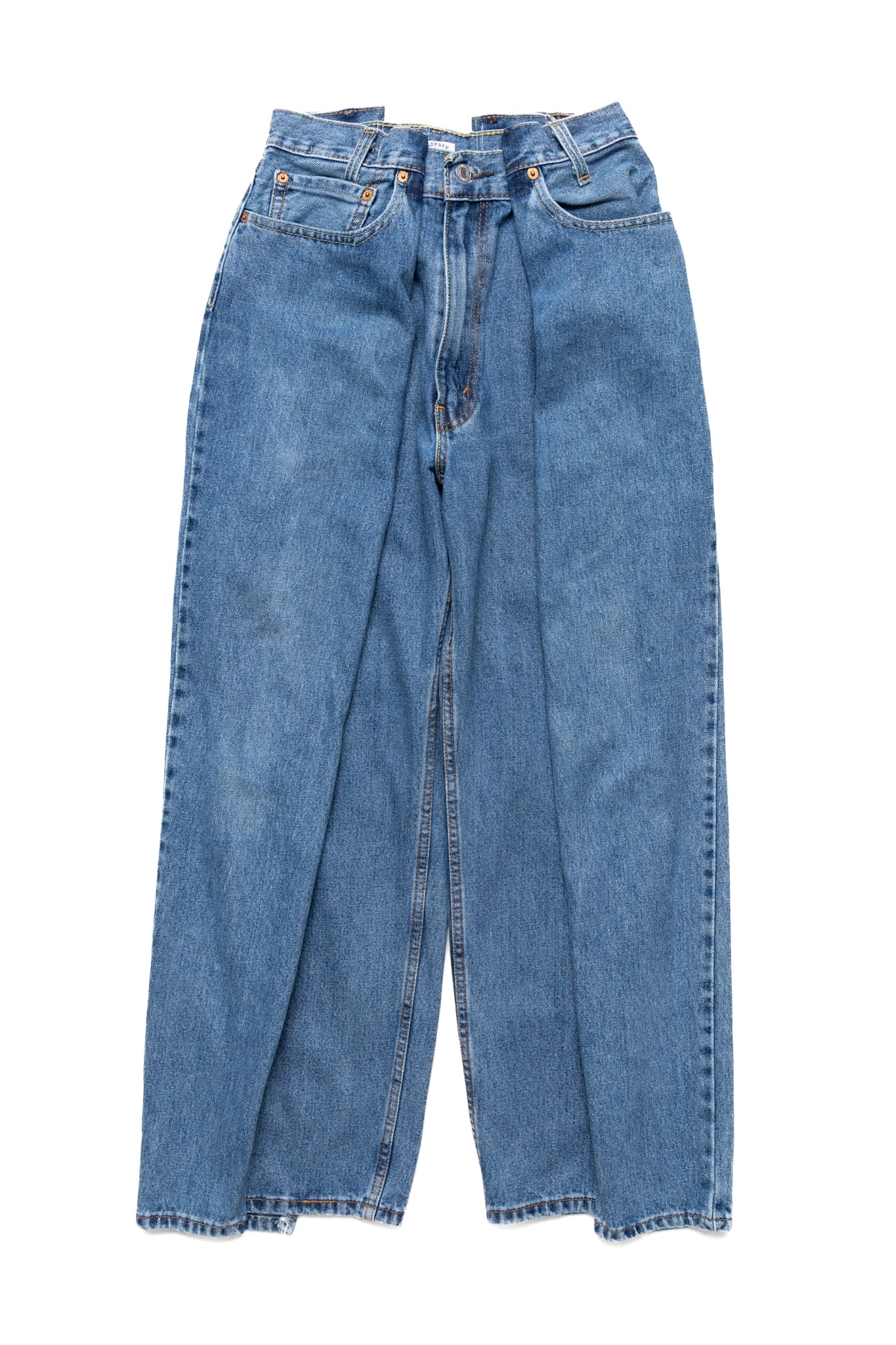 4 Tuck Jeans Blue - XS (1)