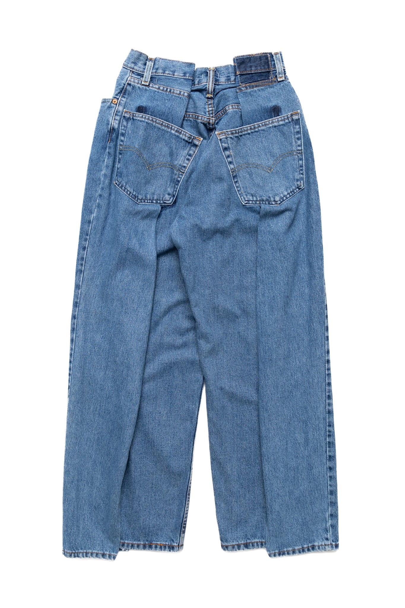 4 Tuck Jeans Blue - XS (1)