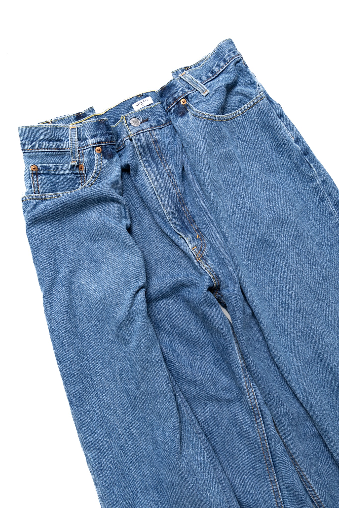 4 Tuck Jeans Blue - L (1)