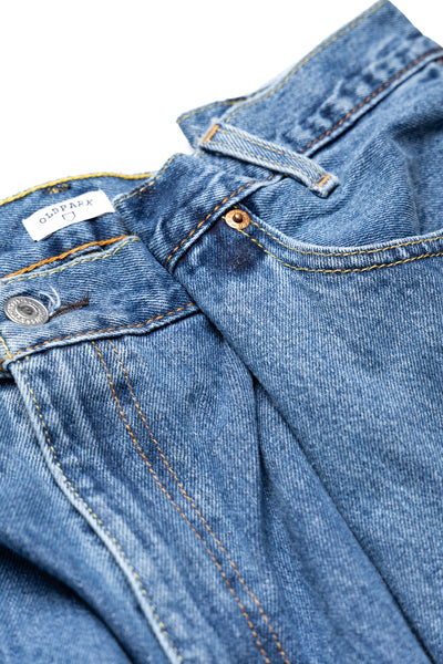 4 Tuck Jeans Blue - L (1)