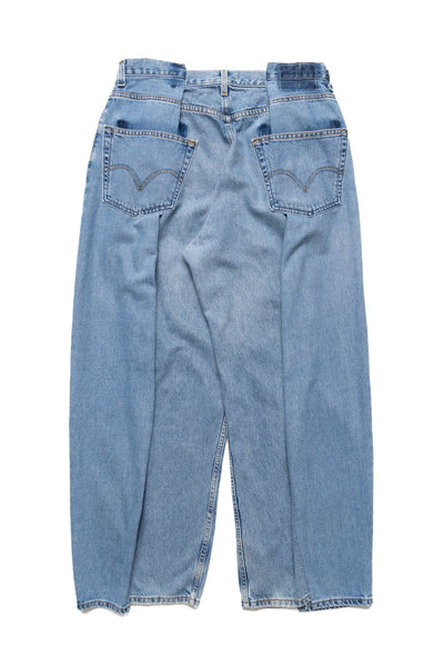 4 Tuck Jeans Blue - XL (1)