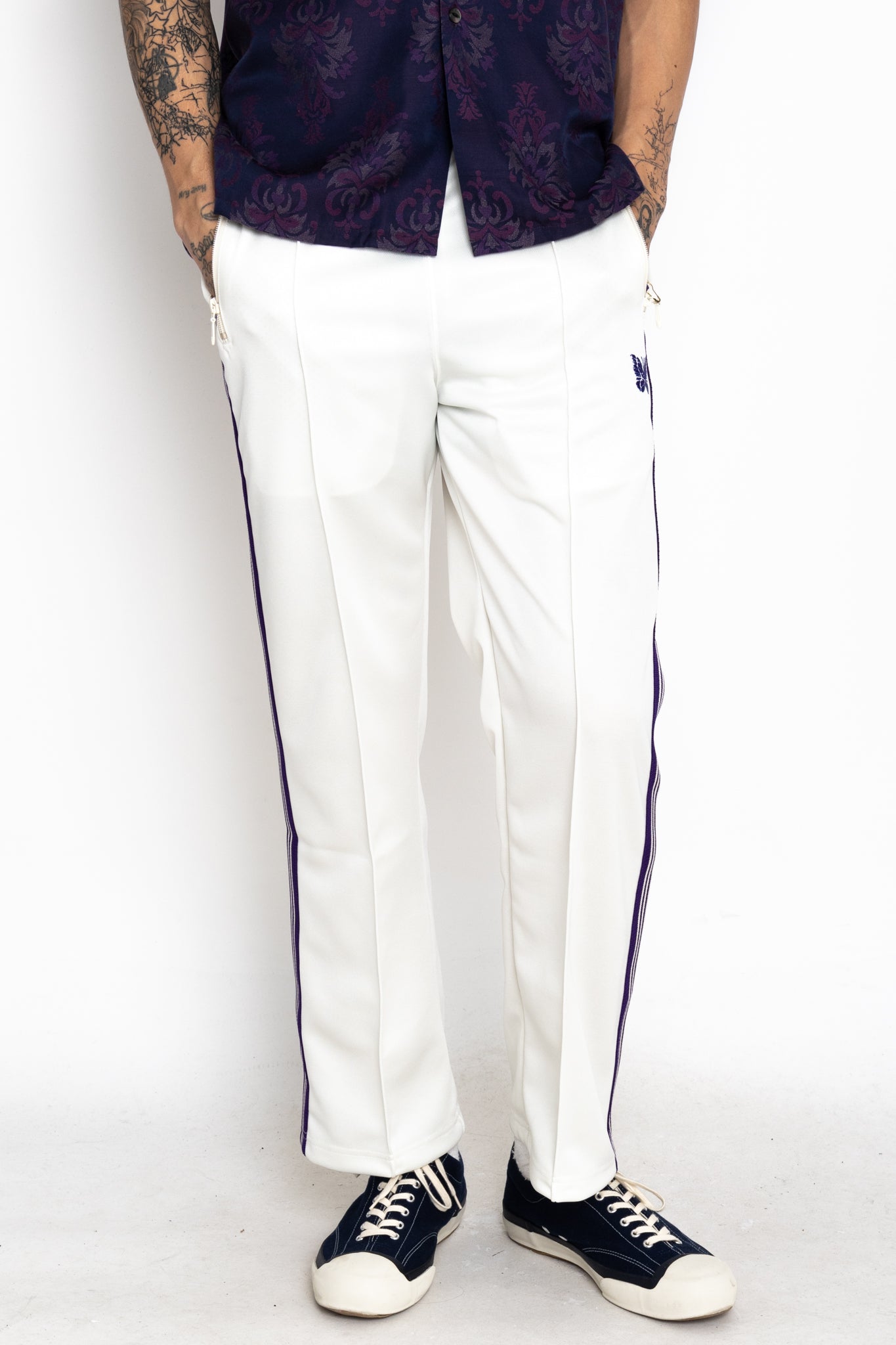 Track Pant Poly Smooth - Ice White