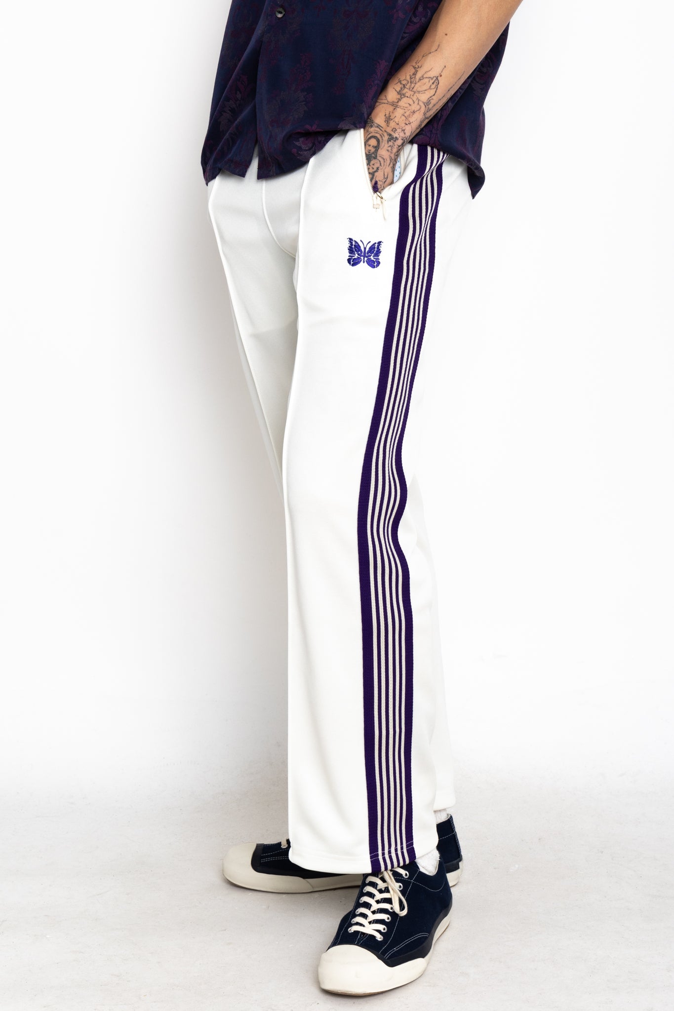 Track Pant Poly Smooth - Ice White