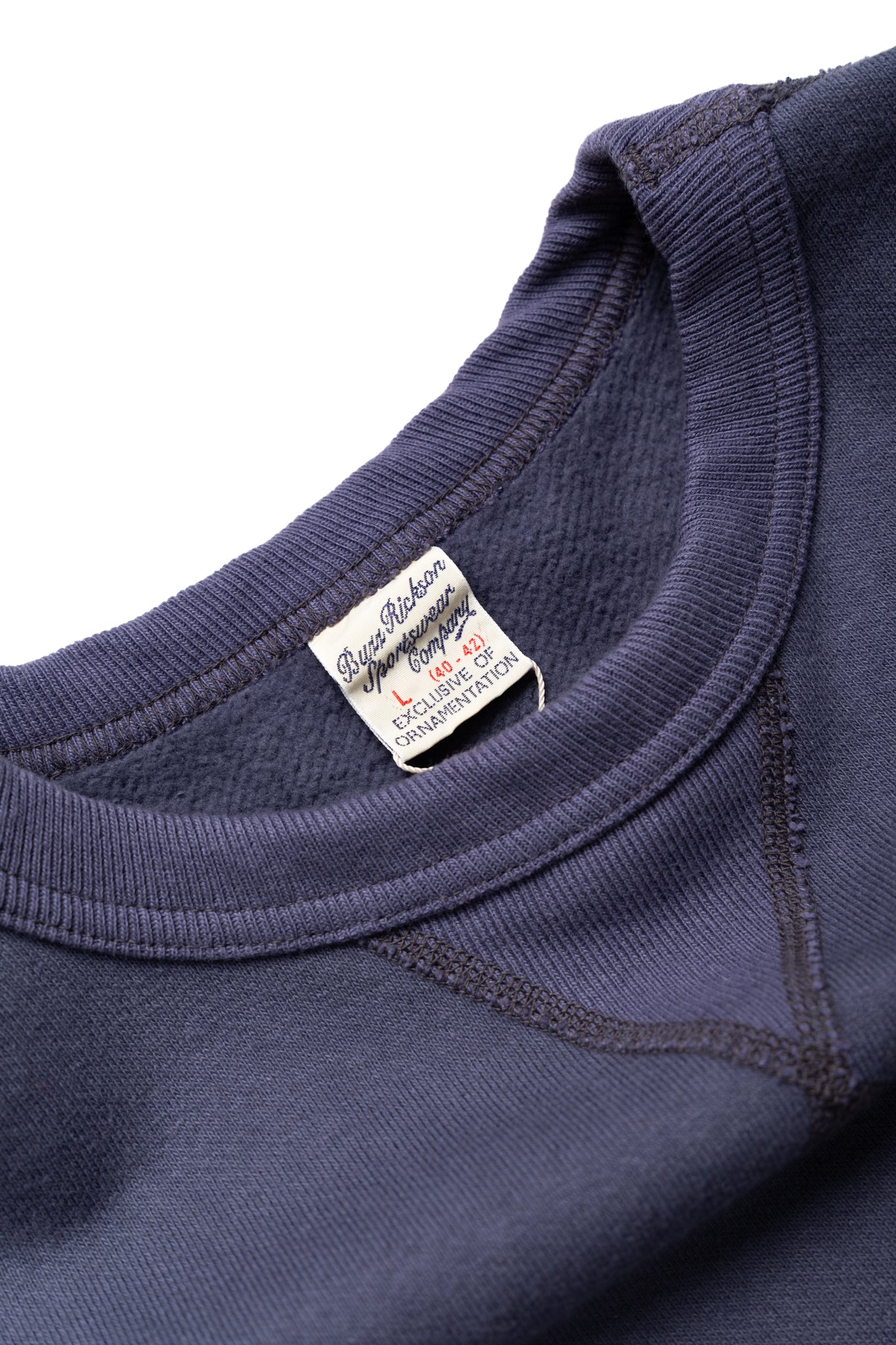 Set-In Crew Neck Sweatshirt - Navy