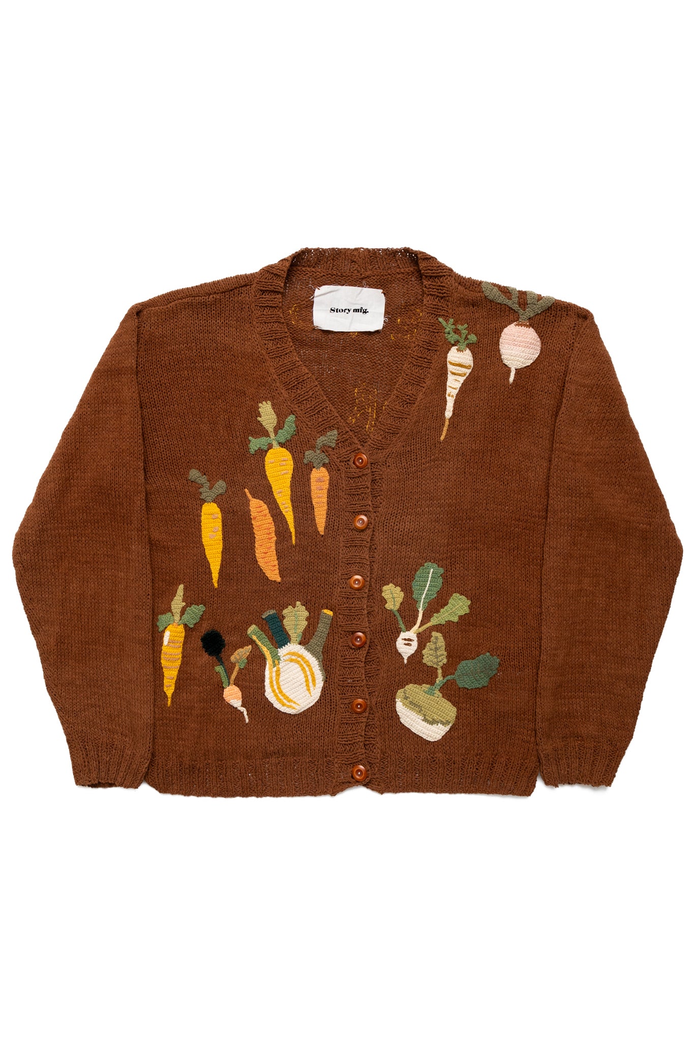 Twinsun Cardigan - Brown Rooting For You