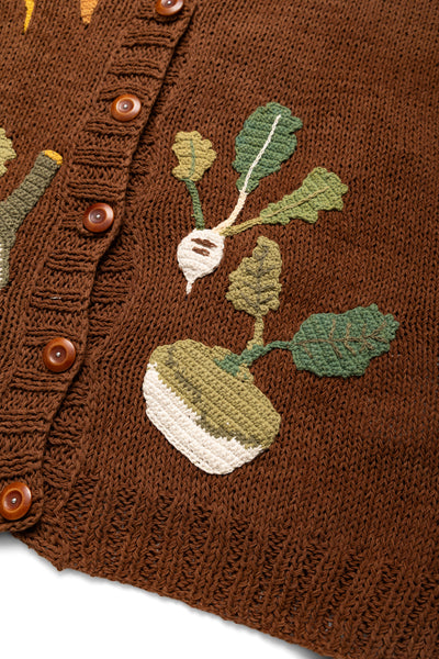 Twinsun Cardigan - Brown Rooting For You