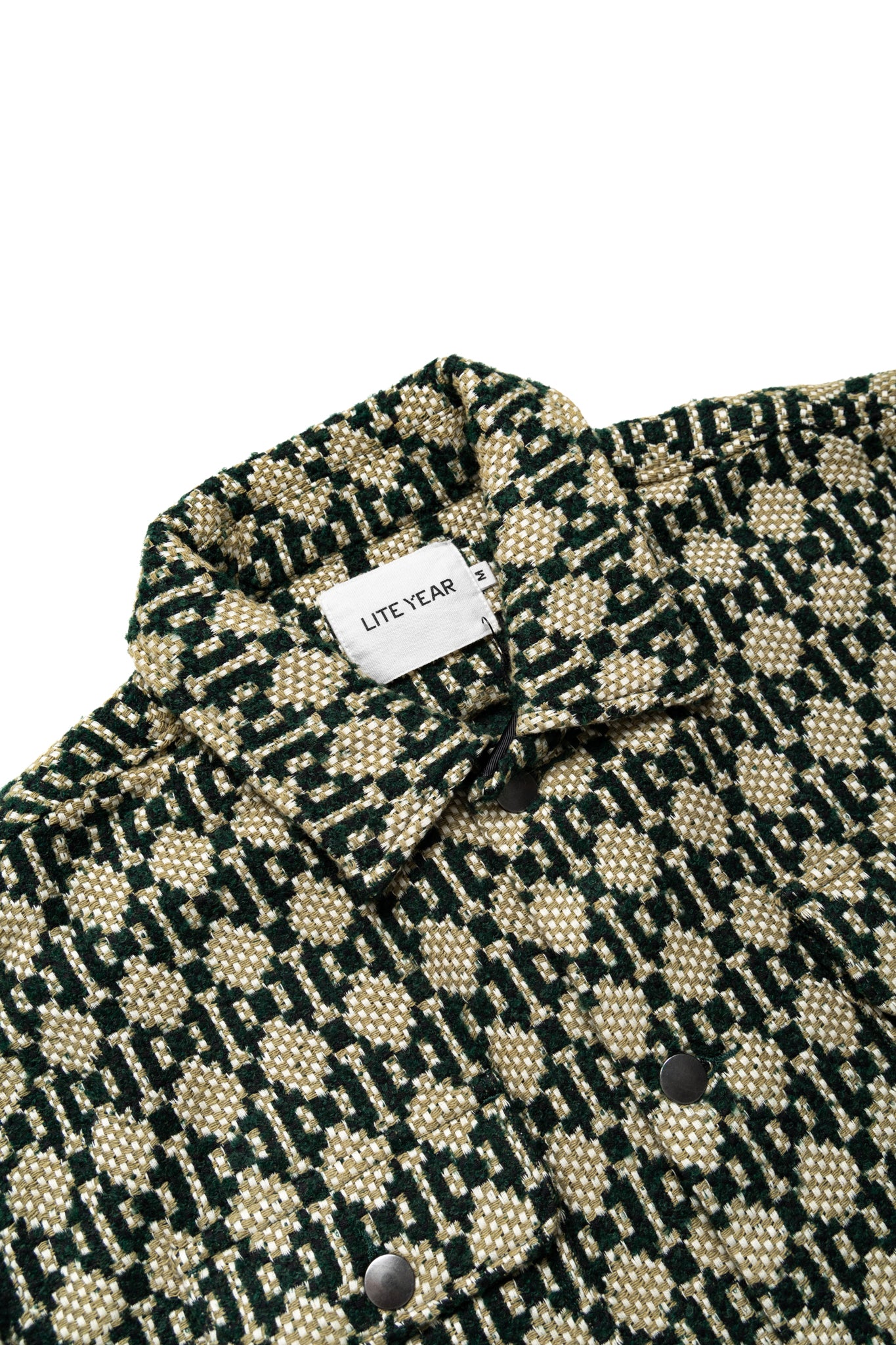 Italian Work Jacket - Green Natural Weave