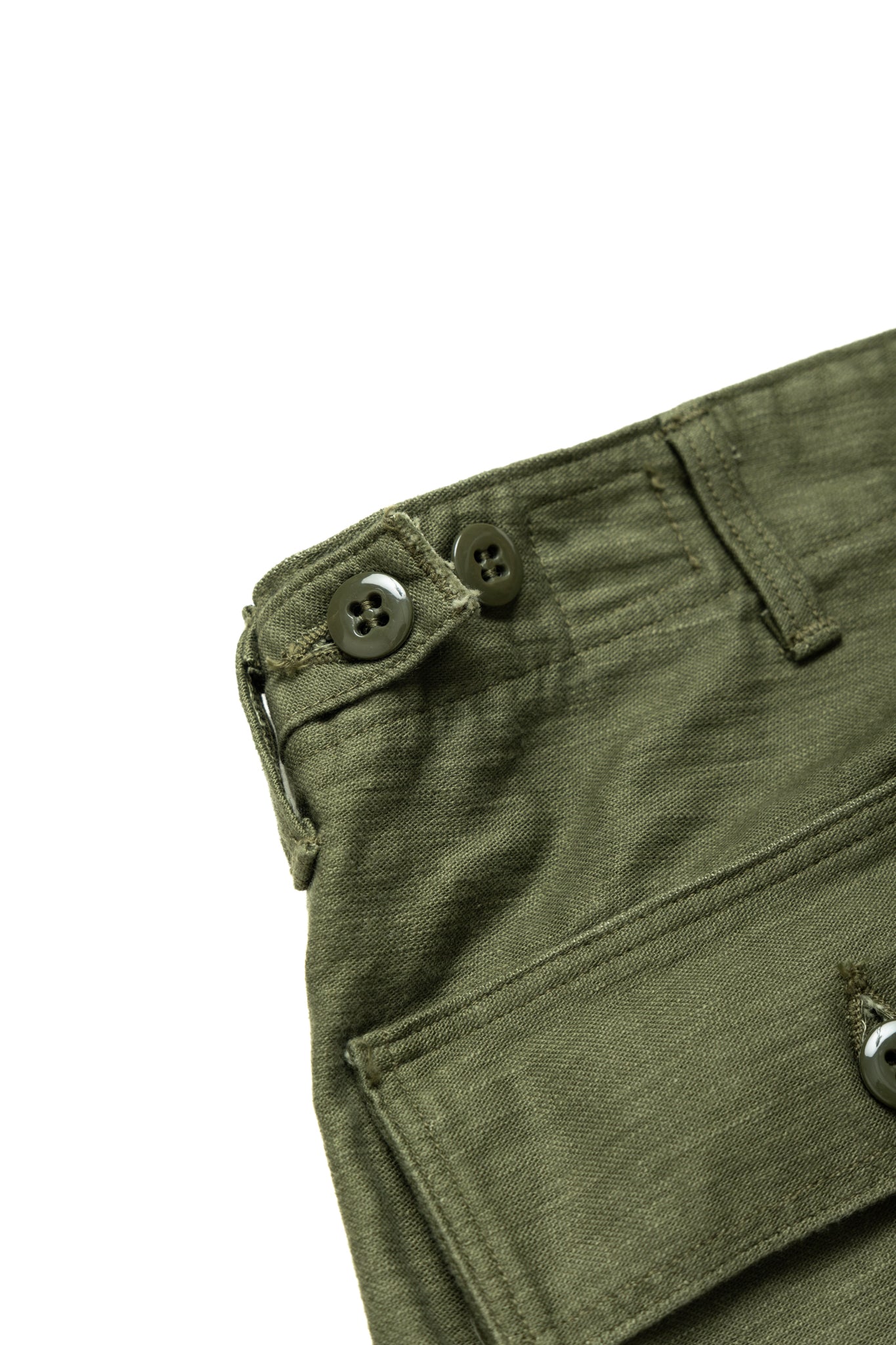 Vintage Fit Fatigue Pants - Dark Olive