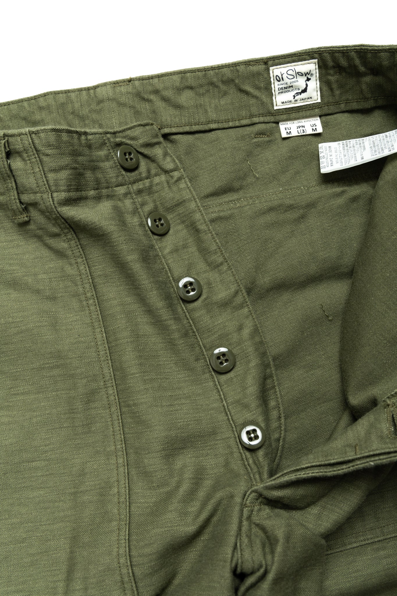 Vintage Fit Fatigue Pants - Dark Olive