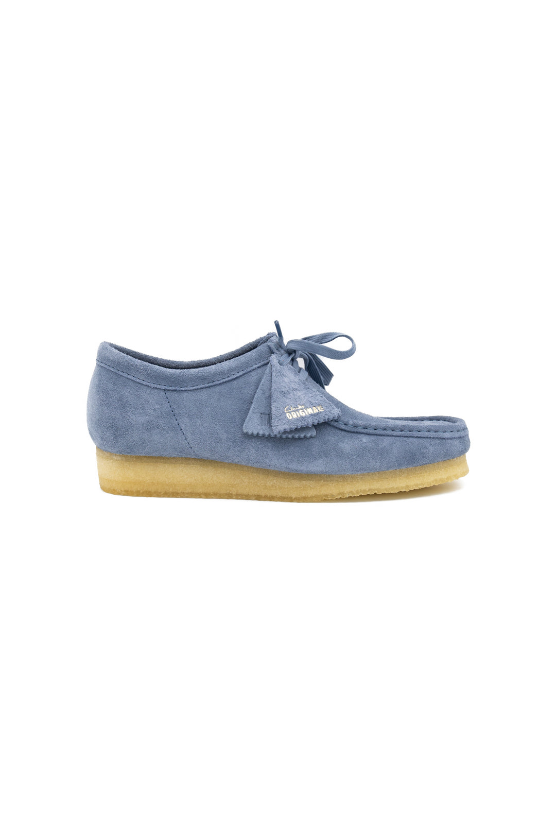 Clarks wallabees blue on sale