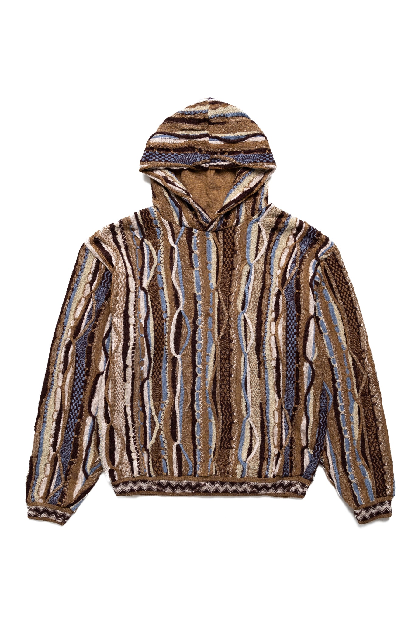 7G Knit GAUDY Hood Sweater - Gold Brown