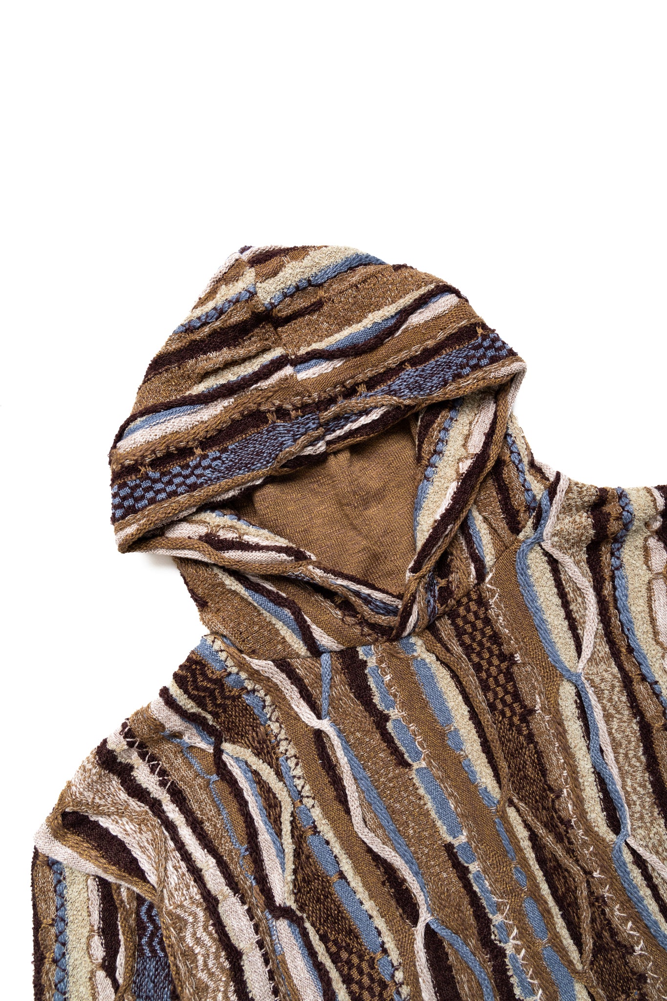 7G Knit GAUDY Hood Sweater - Gold Brown