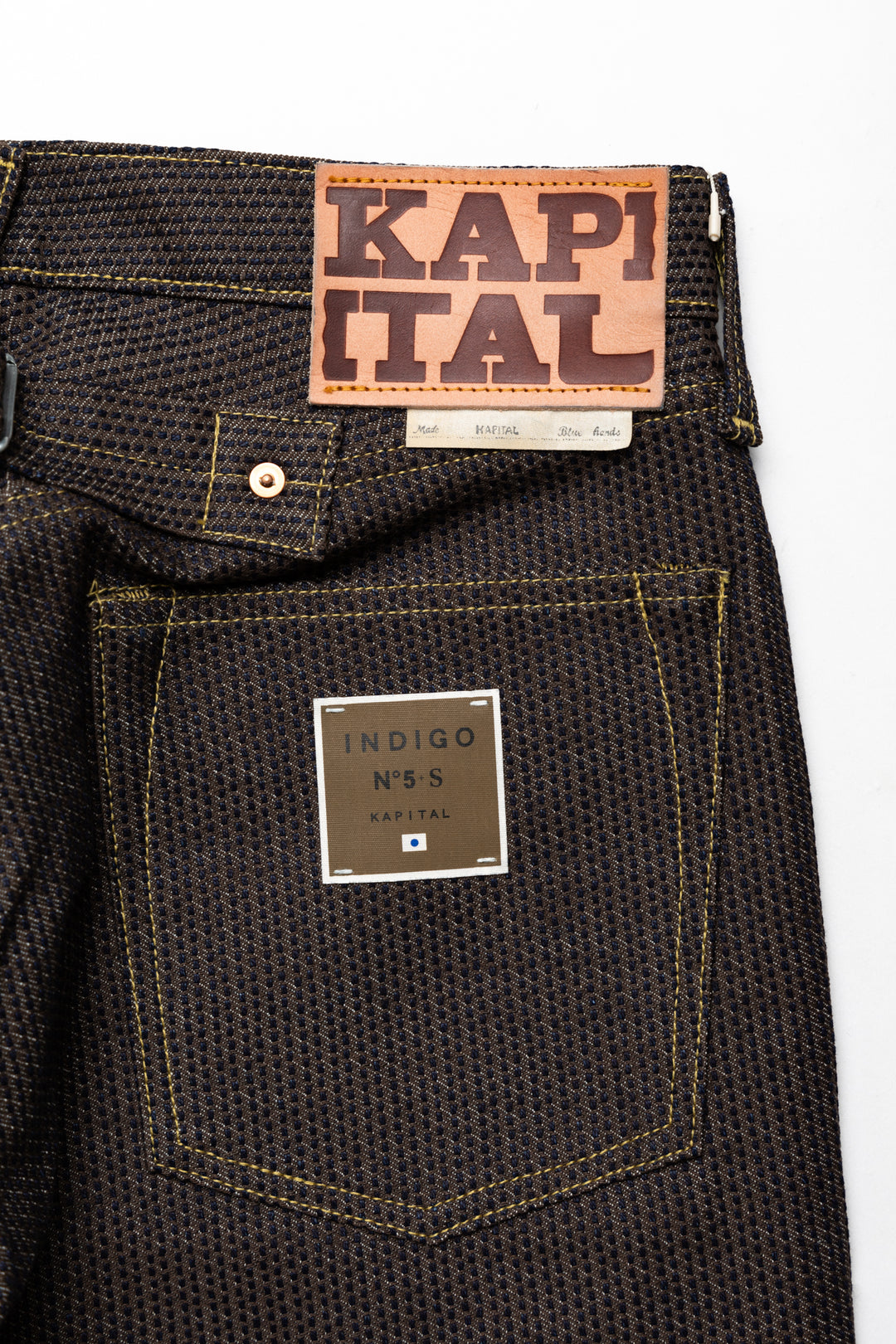 Kapital Century Denim 5P MONKEY CISCO- Kakishibu – BLUE IN GREEN SOHO