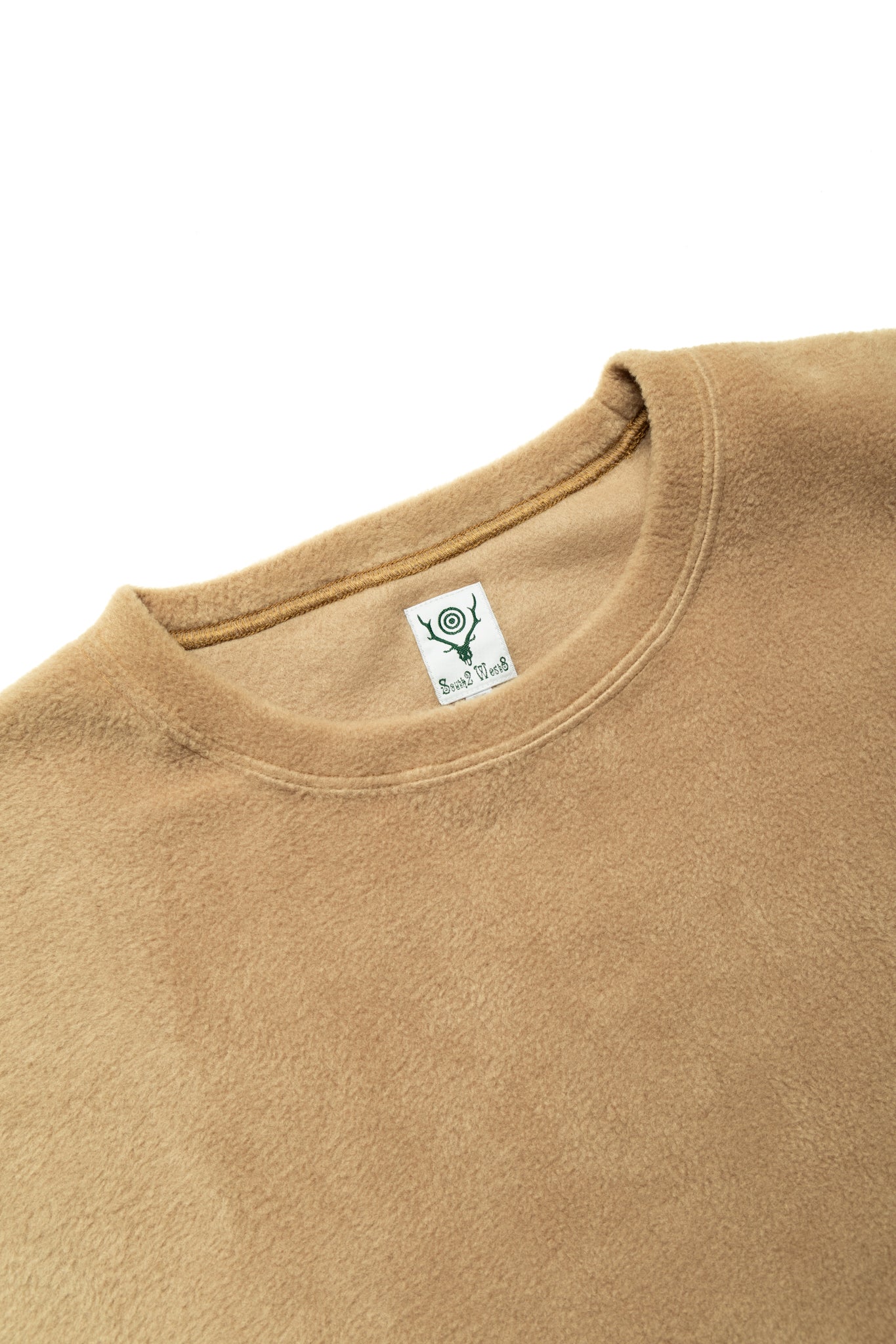 S.S. Crew Neck Shirt Poly Fleece - Beige