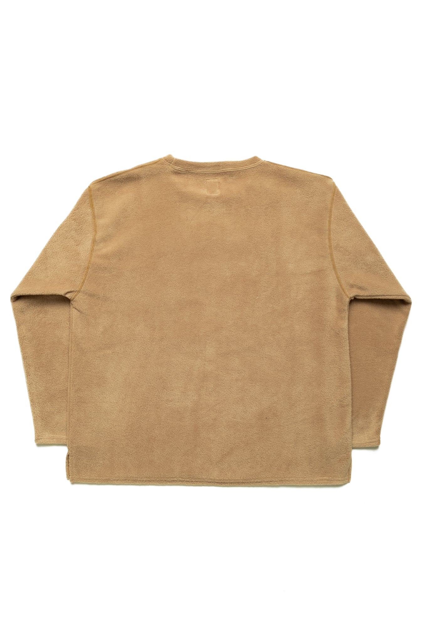 S.S. Crew Neck Shirt Poly Fleece - Beige