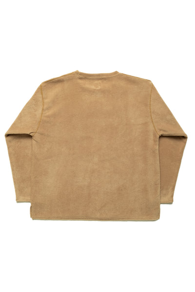 S.S. Crew Neck Shirt Poly Fleece - Beige