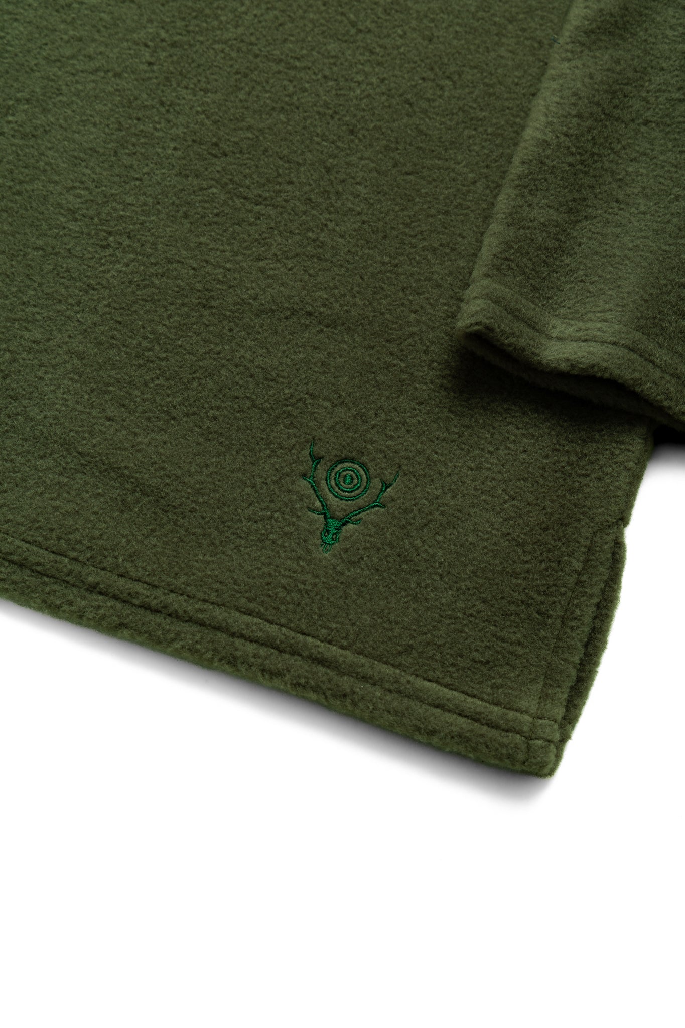 S.S. Crew Neck Shirt Poly Fleece - Olive