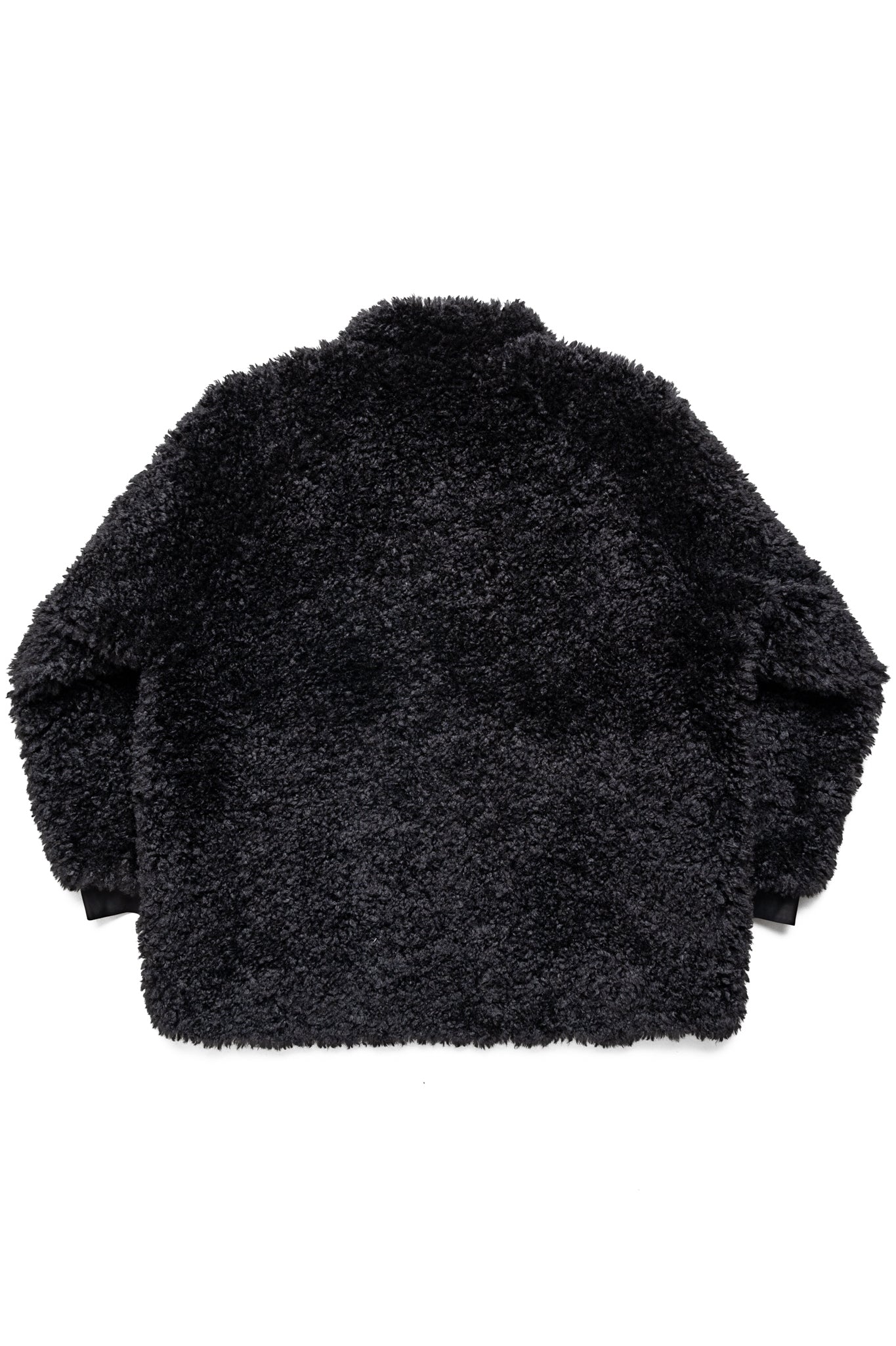 S.C. Fur Jacket Poly Curly Fur - Black