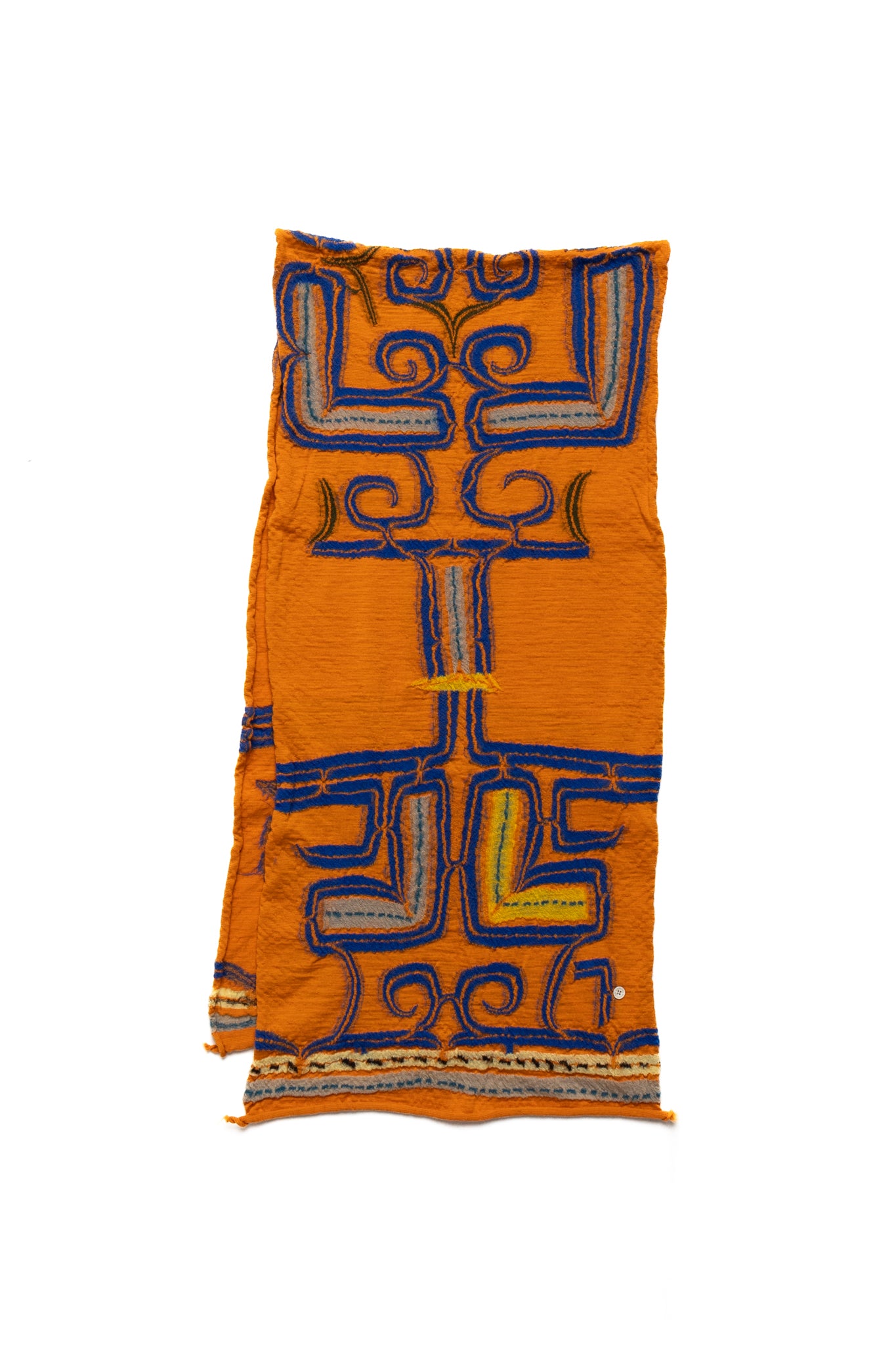 Fulling Wool HAPPY Scarf POP AINU - Orange