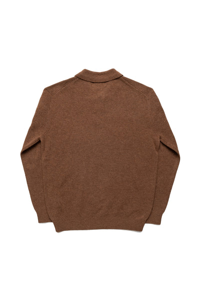 Knit Polo 9G - Brown