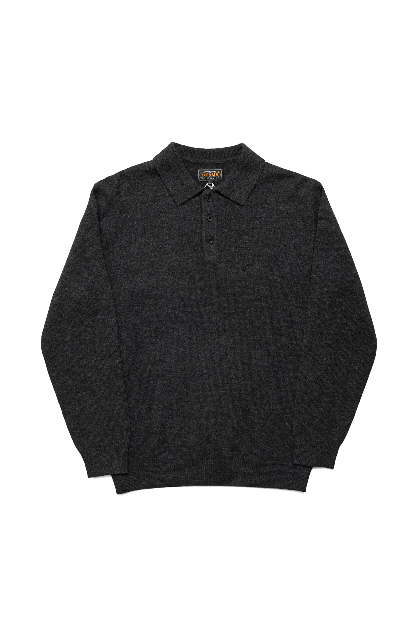 Knit Polo 9G - Charcoal