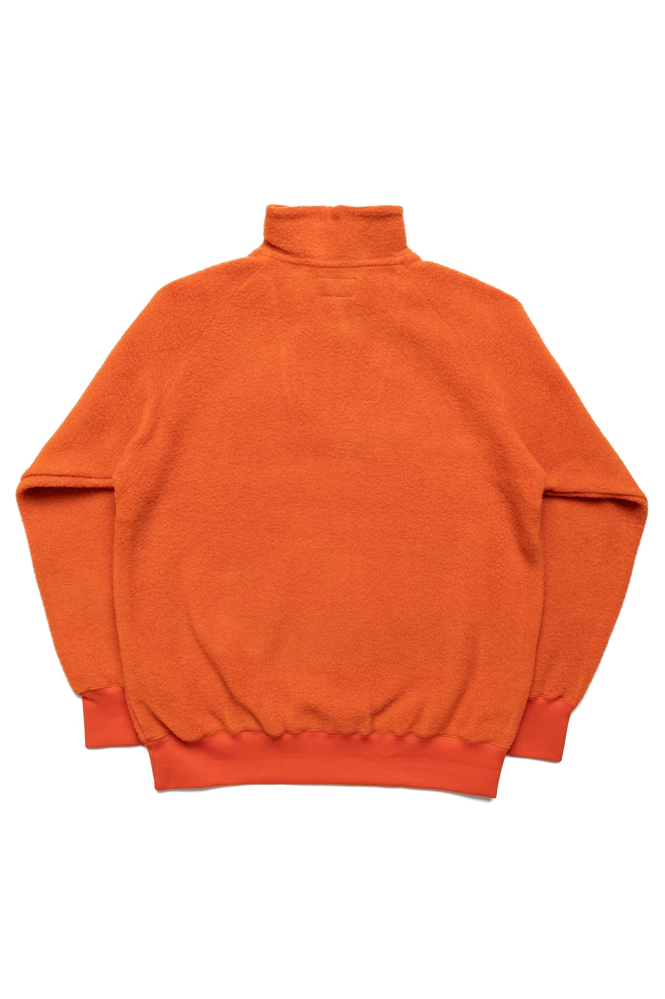 Orange half zip fleece best sale