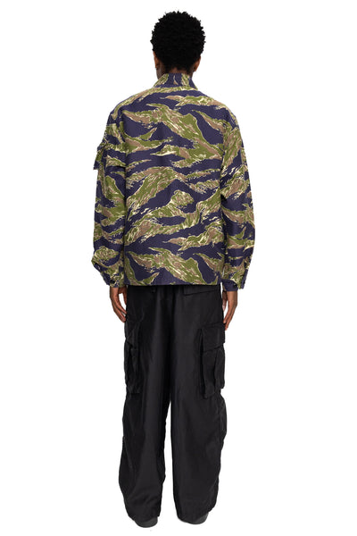 Mil SHT-JAC Tiger Stripe Jacquard