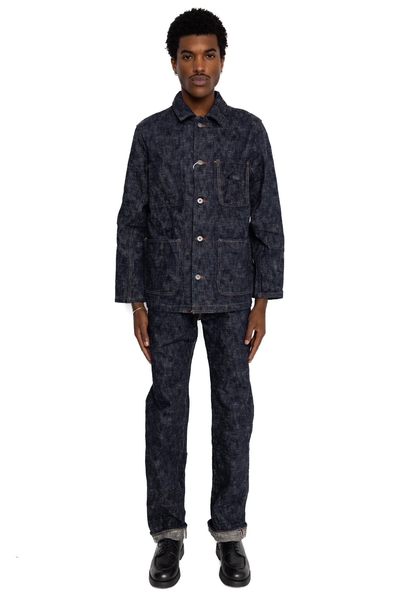 03502-ONI Kasuri Coverall 17oz ONI Kasuri Denim