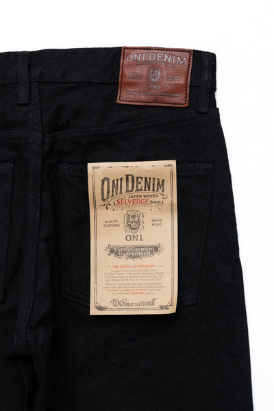 288ZR-BKBK 20oz Secret Denim Regular Straight - Black x Black