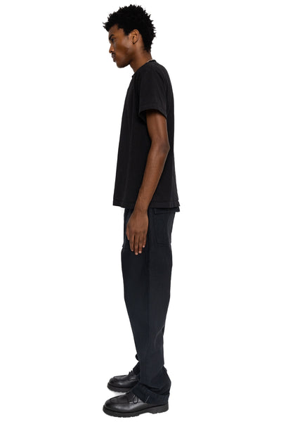 SJ52BK 15oz Selvedge Black Back Satin Fatigue Trousers