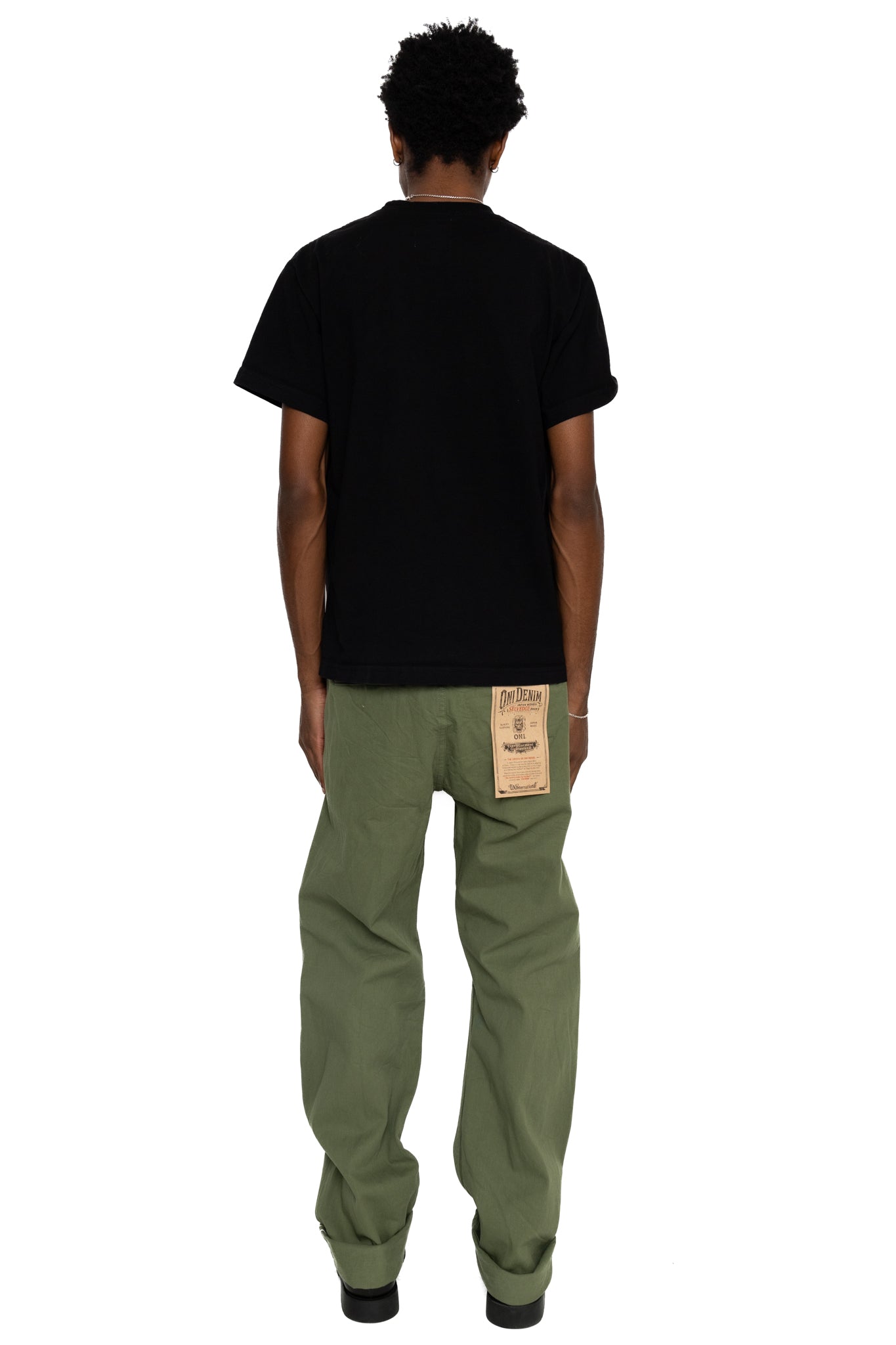 737-SVC-LOL 9.5oz Selvedge Chino Trousers - Light Olive