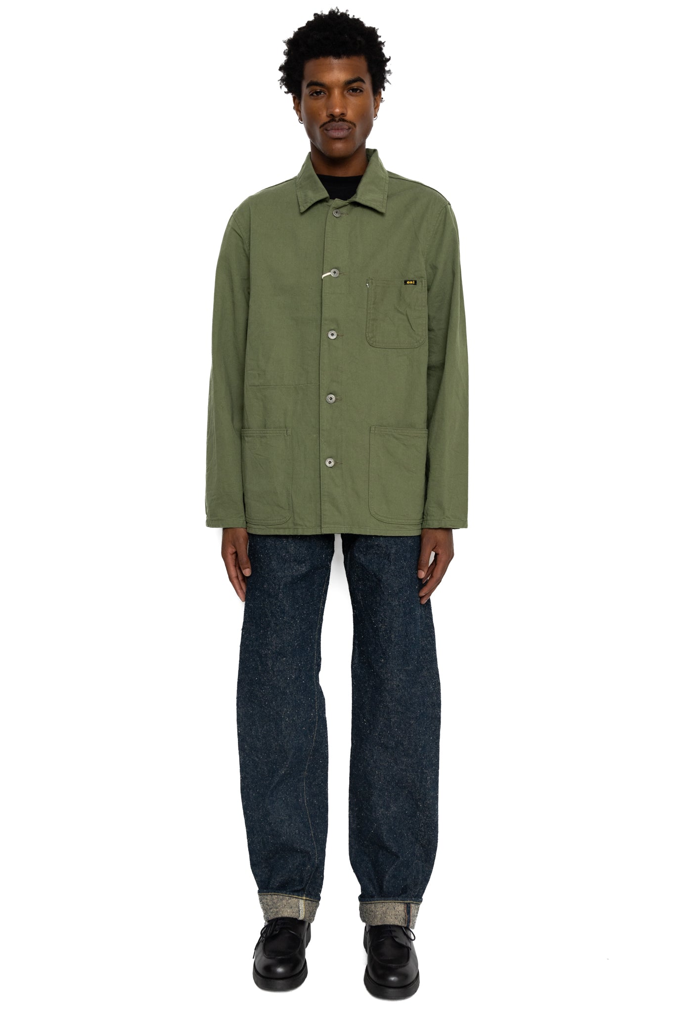 03501-SVC-LOL 9.5oz Selvedge Chino Coverall - Light Olive