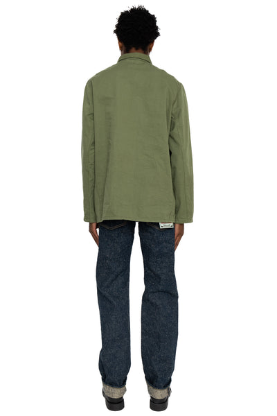 03501-SVC-LOL 9.5oz Selvedge Chino Coverall - Light Olive