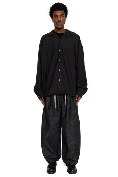 Circular Pants Denim One Wash - Black