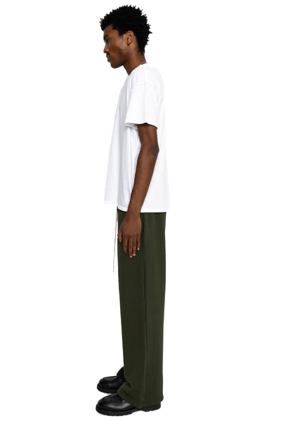 Cropped Relaxed Pant Vintage Heavyweight Fleece - Forest