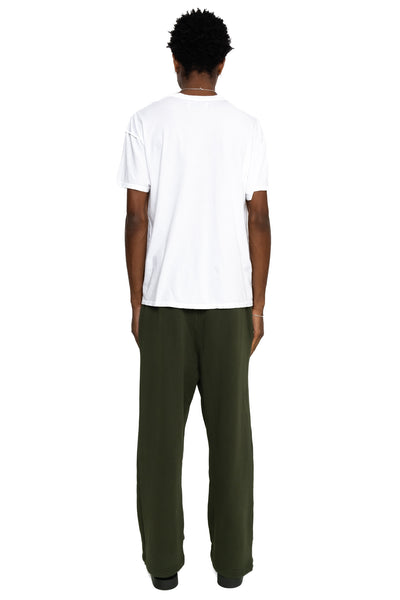 Cropped Relaxed Pant Vintage Heavyweight Fleece - Forest