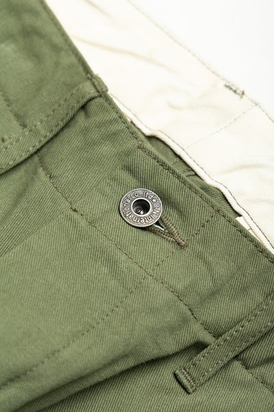 737-SVC-LOL 9.5oz Selvedge Chino Trousers - Light Olive